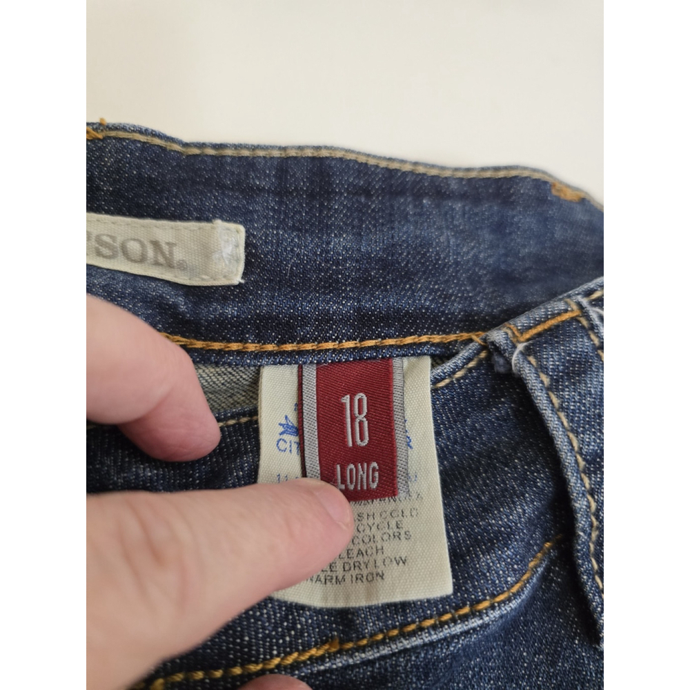 Stetson #214 City Trouser Denim Blue Jeans. Long! Ladies Size 18Long - Picture 11 of 12